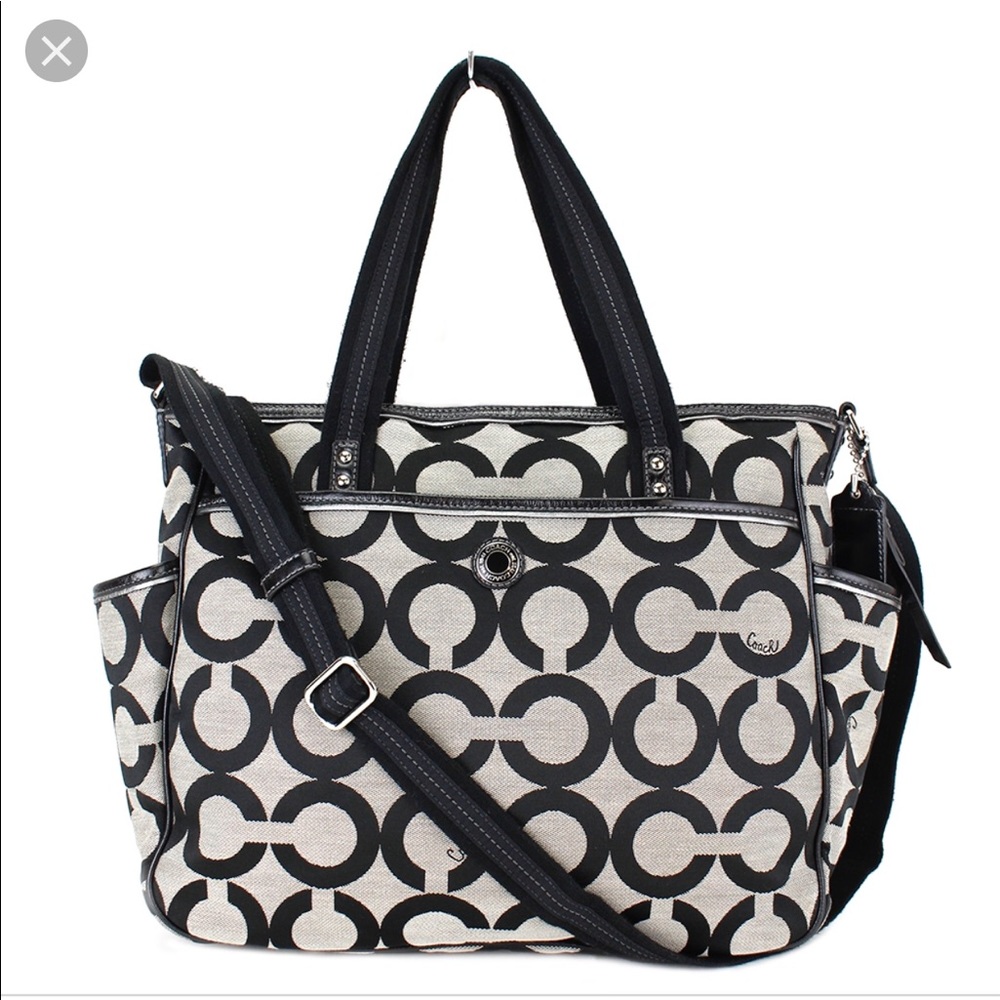 Coach Signature Baby Bag OP Art Diaper Bag 16981